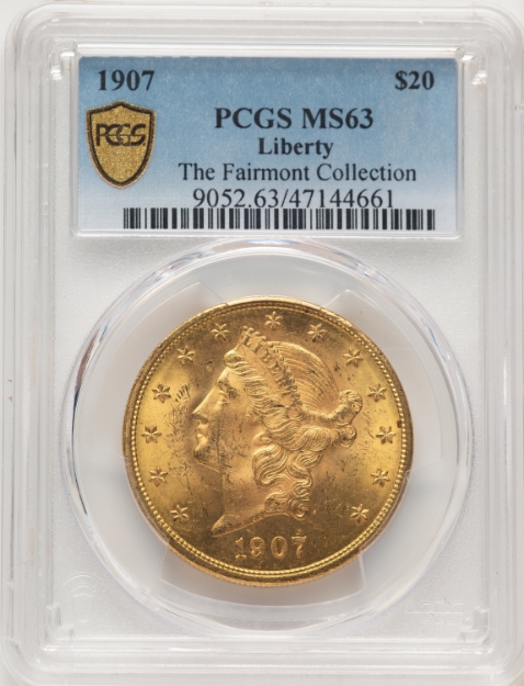 1907 $20 Liberty Double Eagle MS63
